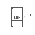 3LDK間取りタイプのピクト