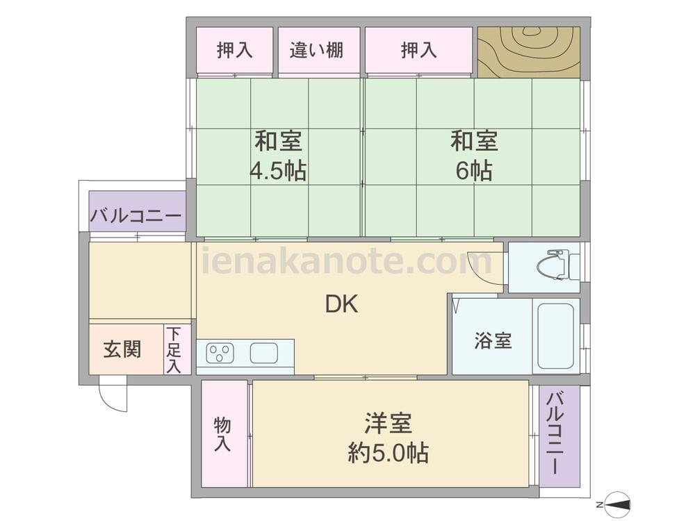 間取りID: 7702）49.02平米の3DK - イエナカ手帖