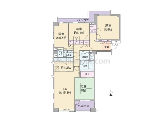 間取りID: 15361）110.75平米の4LDK - イエナカ手帖