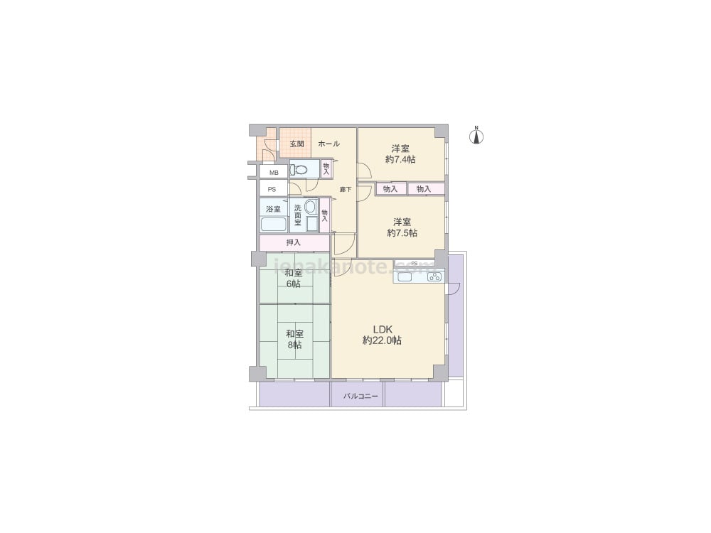 間取りid 113 52平米の4ldk イエナカ手帖