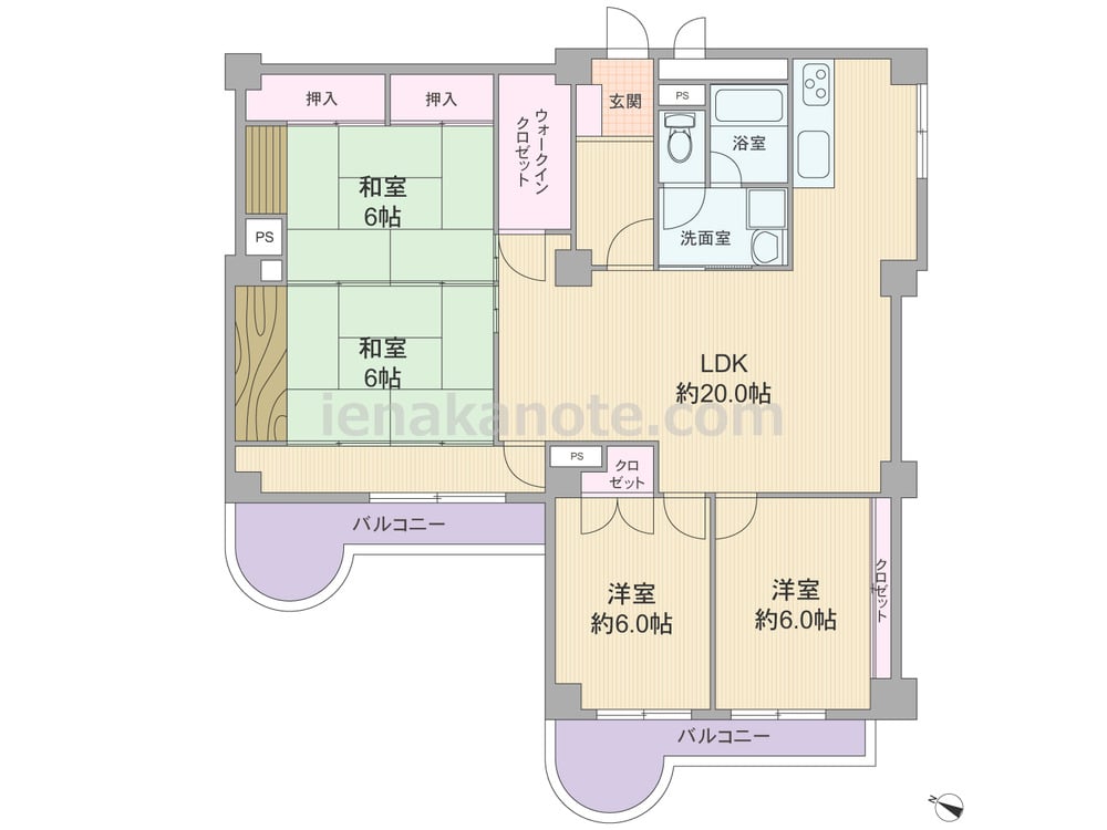 間取りID: 36143）99.40平米の4LDK - イエナカ手帖