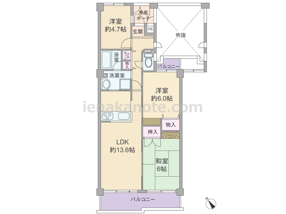 間取りid 71 93平米の3ldk イエナカ手帖