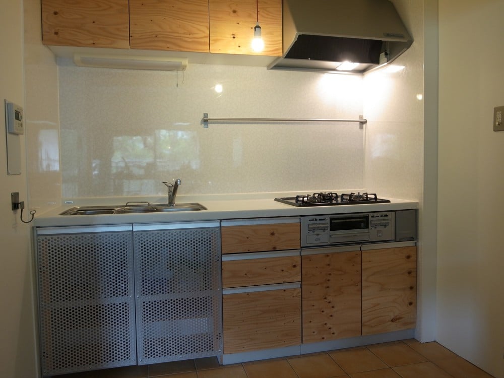 キッチン扉交換2（構造用合板/DIYで！）」 - kanayon.mさんのキッチン