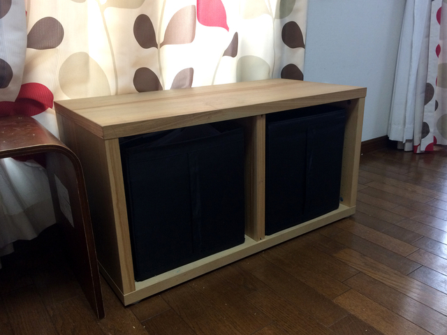 IKEAの収納家具をベンチとして使う」 - UMIさんのリビングの収納家具