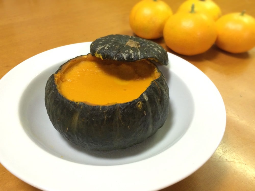 カボチャプリンの完成