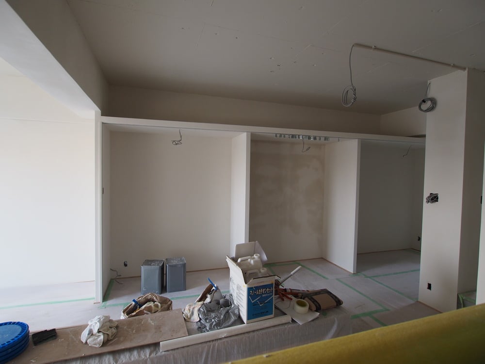 キッチンから見たダイニング