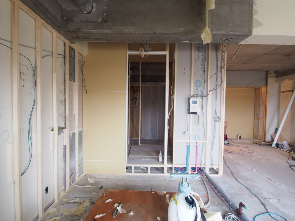 洗面室への勝手口がはっきりしました。