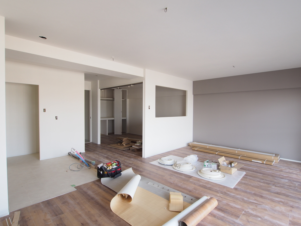 アクセントクロスも施工済み