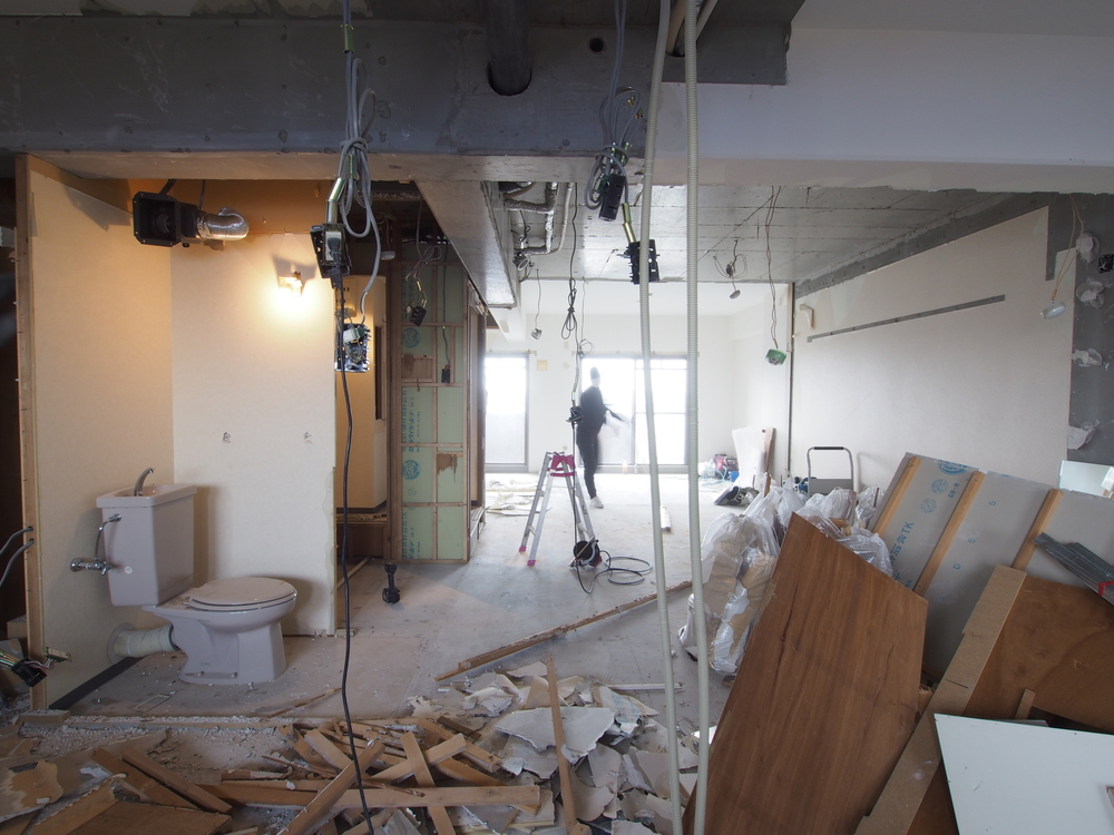 床材・天井も解体済み。